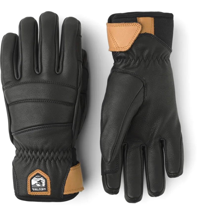 Hestra Womens Fall Line Leather Ski Gloves - Black